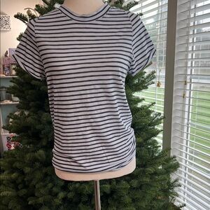 Free people Striped Women's Top - Blue Sz L